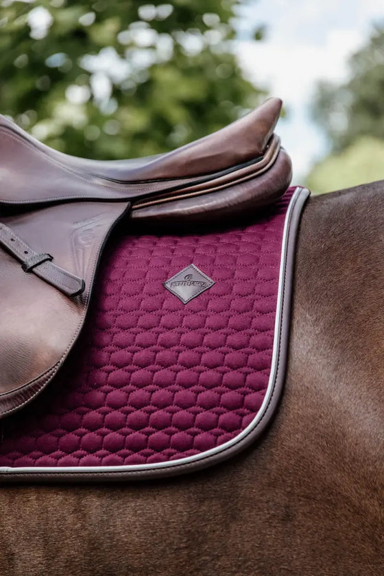 Kentucky Saddle Pad Classic Leather Jumping Bordeaux