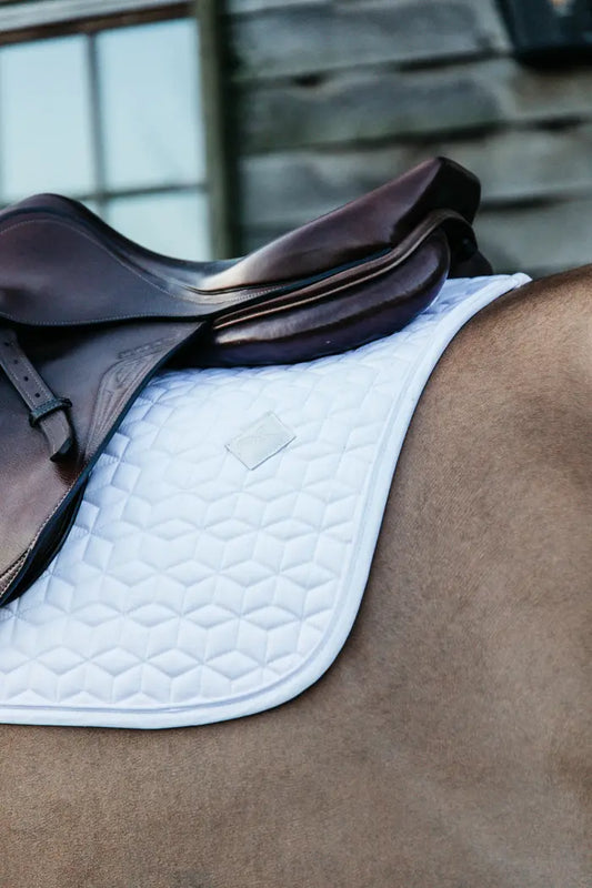 Boomerang Equestrian - Kentucky Classic Jumping Saddle Pad White