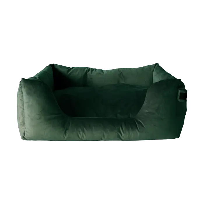 Kentucky Dog Bed Velvet Pine Green