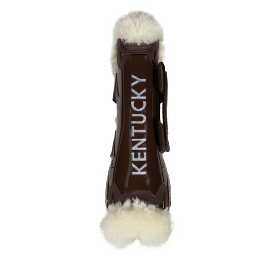 Vegan Sheepskin Tendon Boots Velcro | Kentucky Horsewear | Comfort