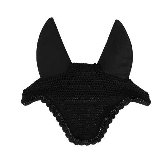Boomerang Equestrian - Kentucky Fly Veil Wellington Stone & Pearl Black