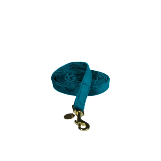 Kentucky Dog Lead Velvet Emerald Size L 2m