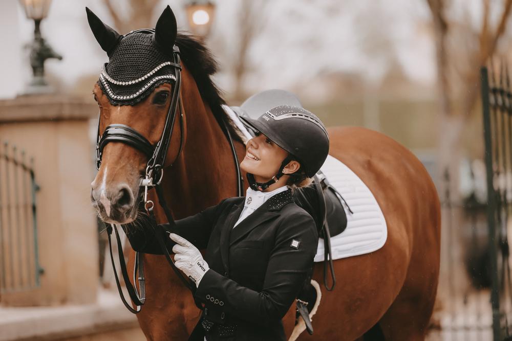 Fly Veil Wellington Big Stone & Pearl | Kentucky Horsewear | Stylish — Image 5