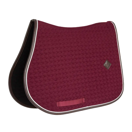 Kentucky Saddle Pad Classic Leather Jumping Bordeaux