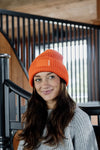 Kentucky Beanie With Rubber Logo Orange