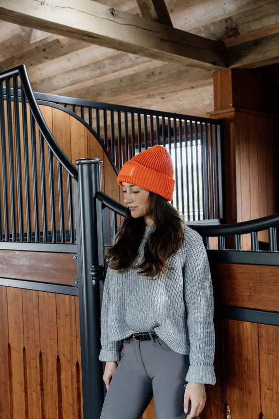 Kentucky Beanie With Rubber Logo Orange