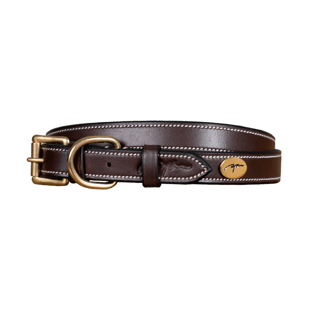 Flat Leather Dog Collar | Dy'on | premiumleather — Image 3
