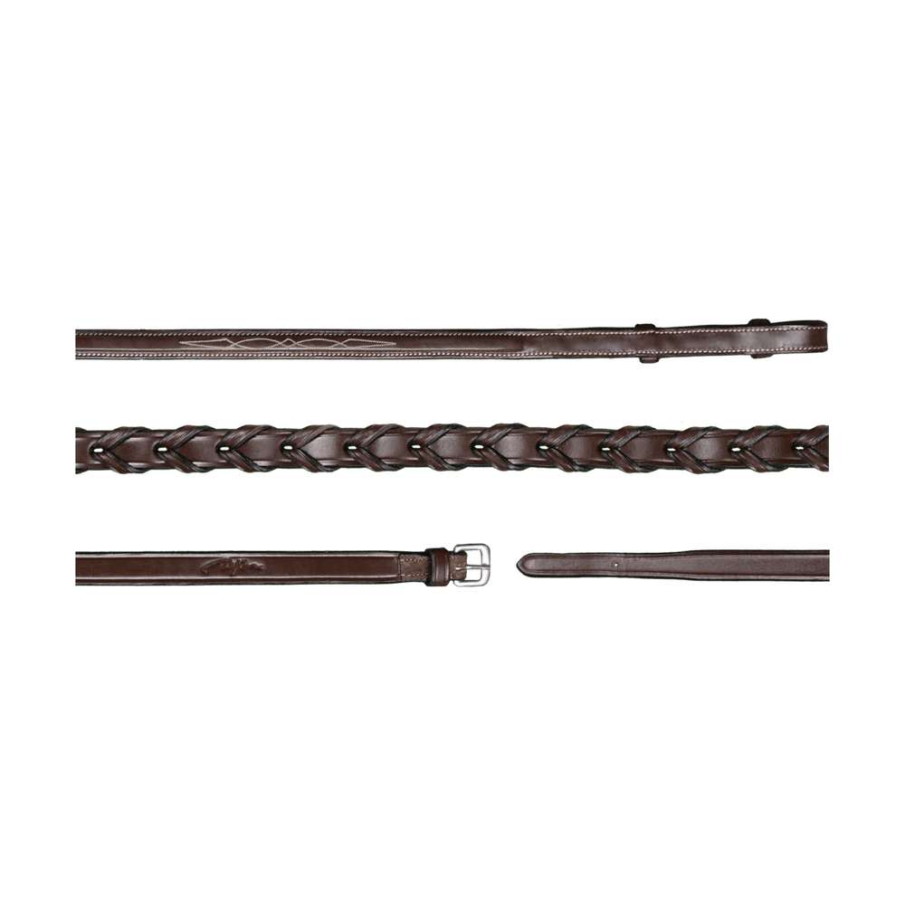 1/2" Laced Reins | Dy'on | — Image 3