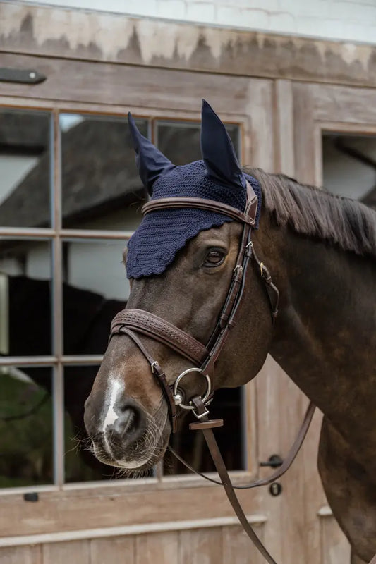 Boomerang Equestrian - Kentucky Fly Veil Wellington Wave Navy