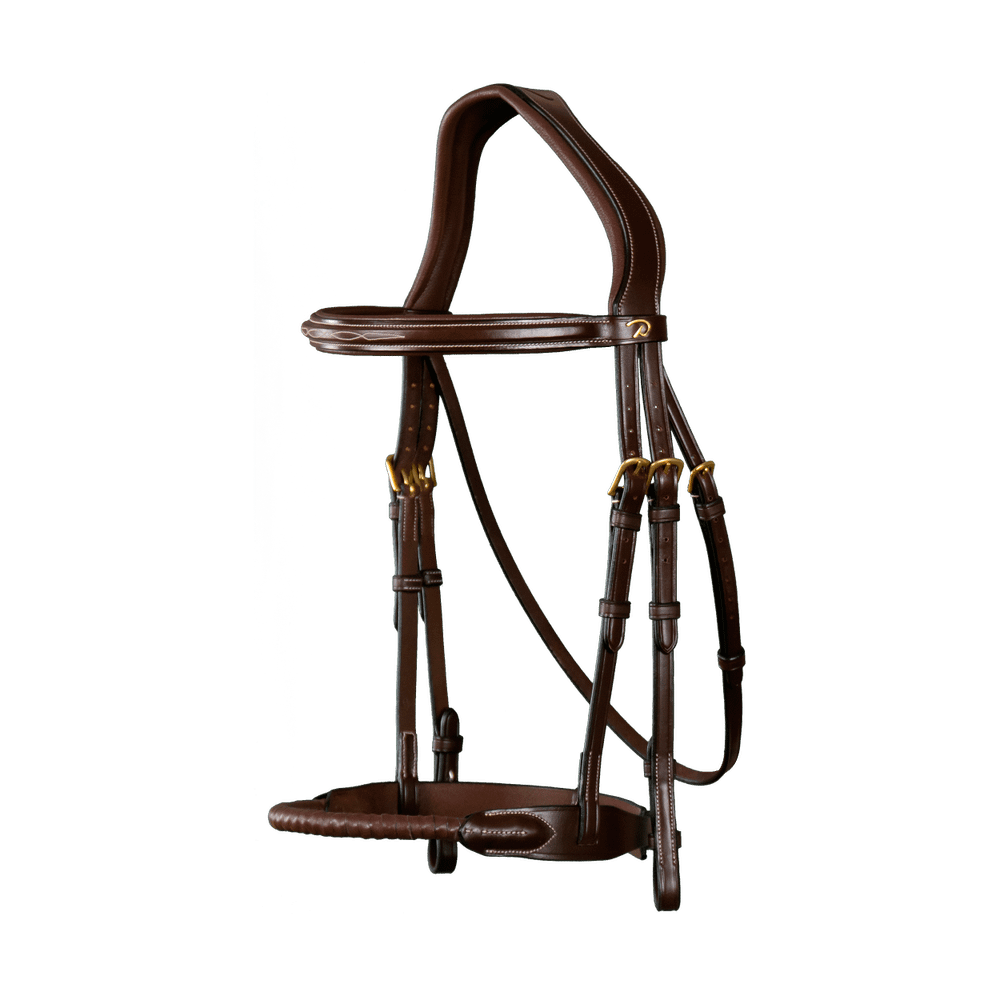 Leather Covered Rope Noseband Bridle DY | Dy'on | Versatile — Image 2