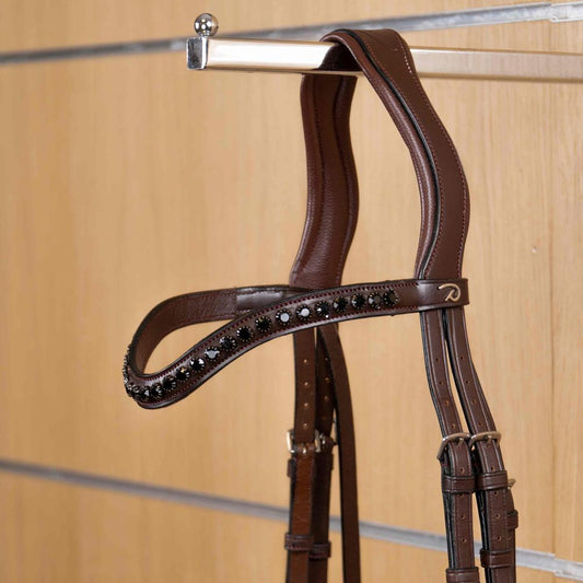 Black Swarovski V-Shaped Browband | Dy'on | elegantdesign