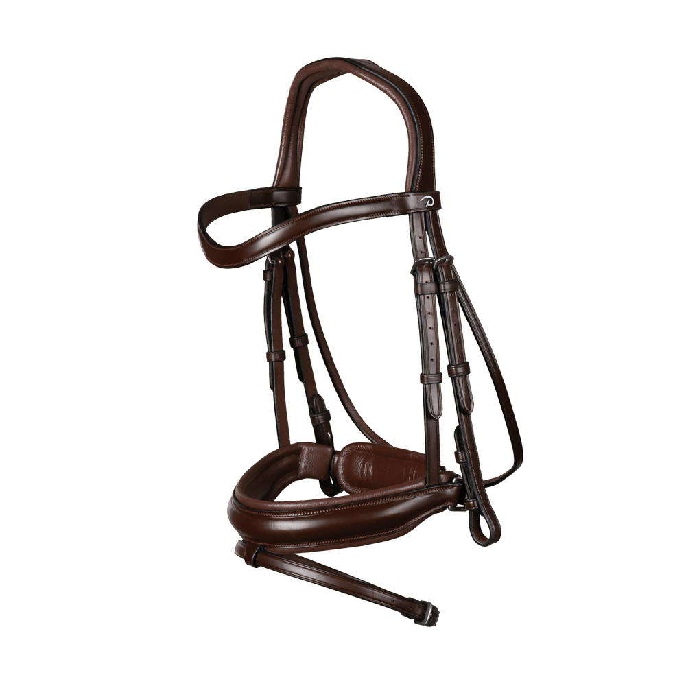 Matte Medium Crank Noseband Bridle With Flash NE D | Dy'on | Comfort
