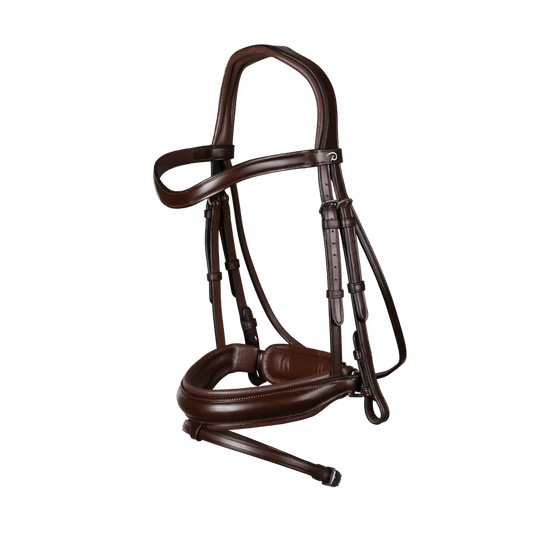 Matte Medium Crank Noseband Bridle With Flash NE D | Dy'on | Comfort