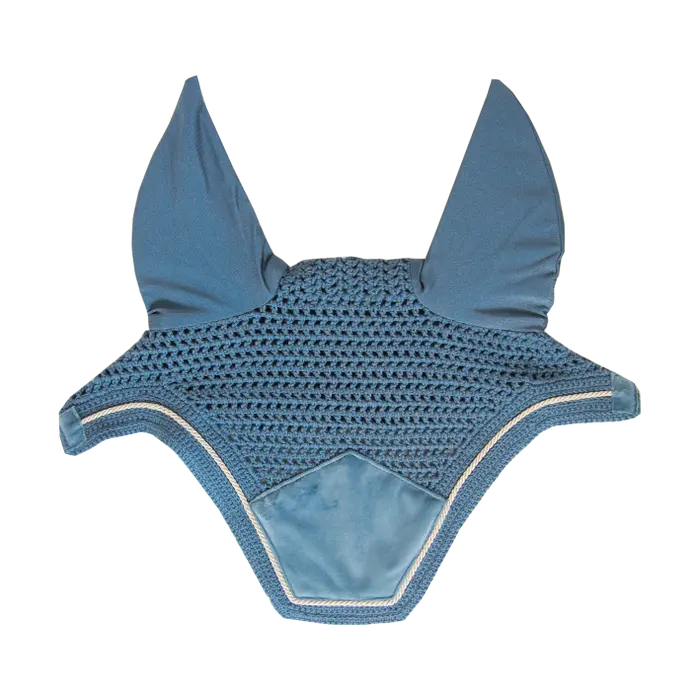 Boomerang Equestrian - Kentucky Fly Veil Wellington Velvet Light Blue