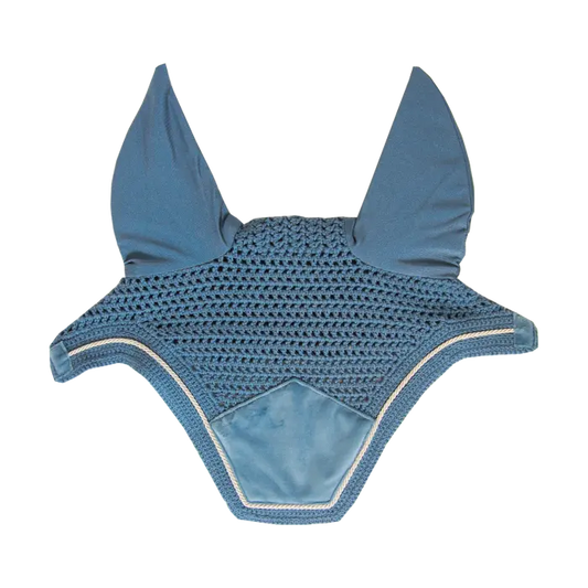 Boomerang Equestrian - Kentucky Fly Veil Wellington Velvet Light Blue