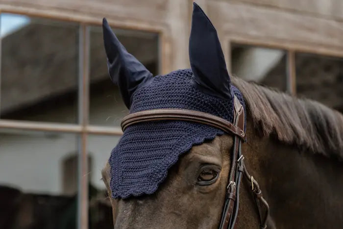 Boomerang Equestrian - Kentucky Fly Veil Wellington Wave Navy