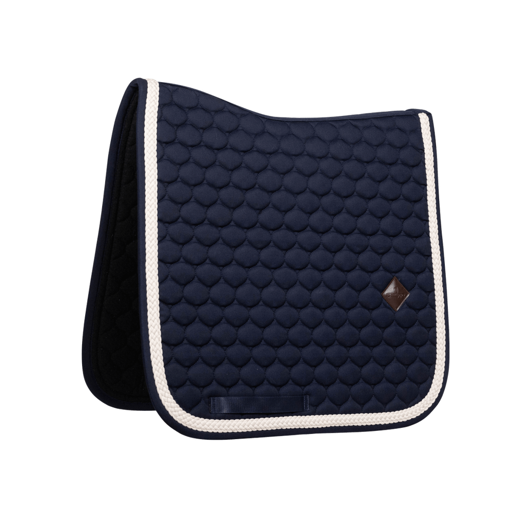 Navy saddlepad on a white background