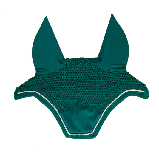 Boomerang Equestrian - Kentucky Fly Veil Wellington Velvet Dark Green