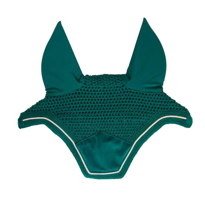 Boomerang Equestrian - Kentucky Fly Veil Wellington Velvet Dark Green