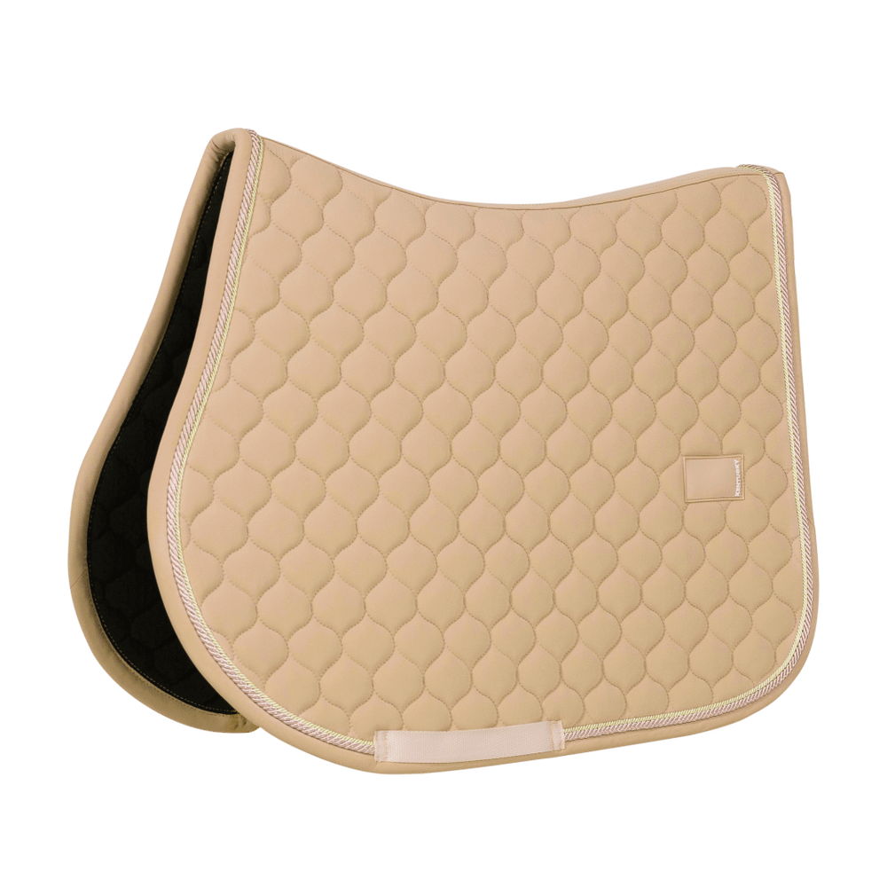 Beige saddlepad on a white background
