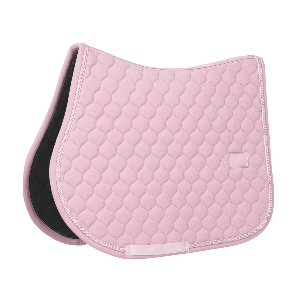 Pink saddlepad on a white background