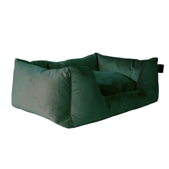 Kentucky Dog Bed Velvet Pine Green