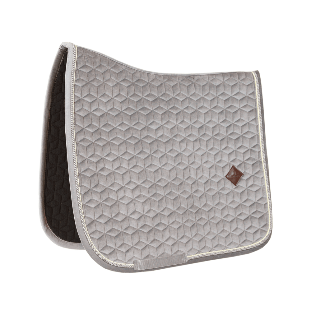 Beige saddlepad on a white background