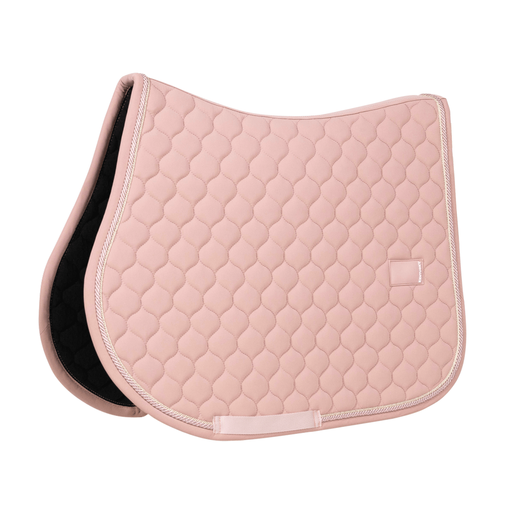 Pink saddlepad on a white background