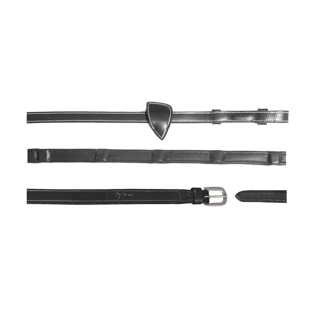 1/2 Soft Leather reins 8 Integrated Stoppers | Dy'on | — Image 3