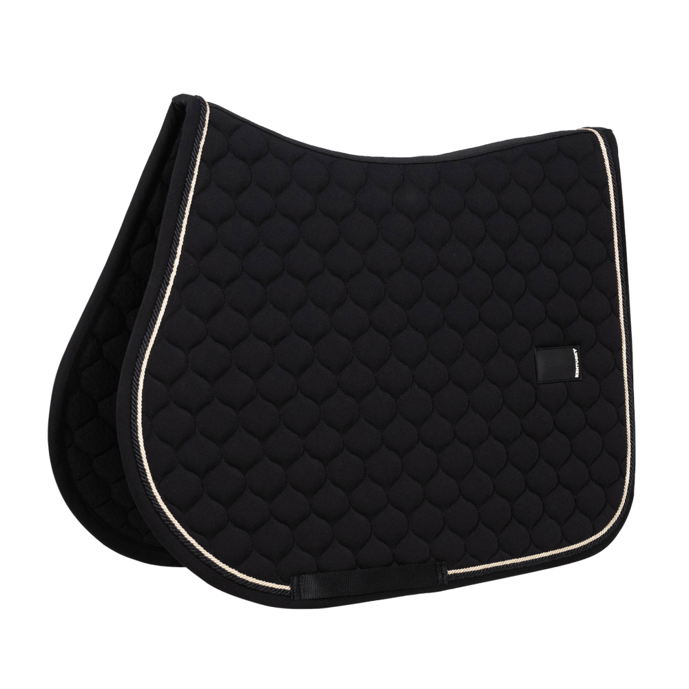 Black saddlepad on a white background