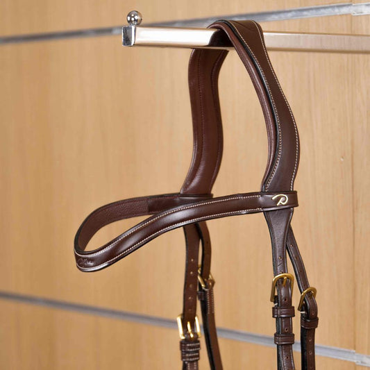 Flat Leather V-Shaped Browband | Dy'on | elegant