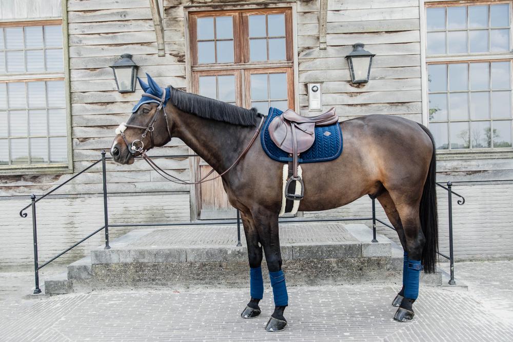 Fly Veil Wellington Velvet Pearls | Kentucky Horsewear | luxurious — Image 11