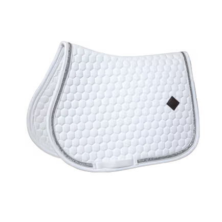Kentucky Saddle Pad Glitter Band Jumping White/Silver