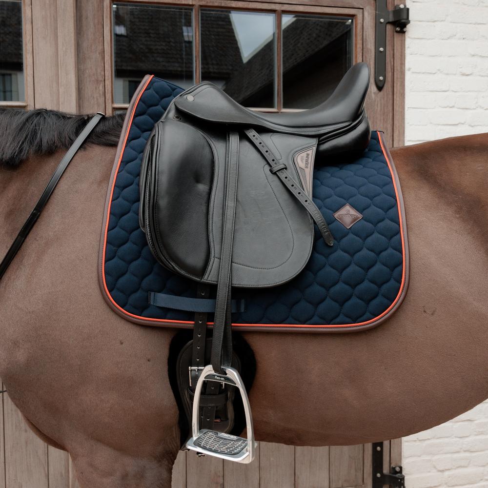 Saddle Pad Onion Quilt Neon Leather Dressage | Kentucky Horsewear | Comfort — Image 16