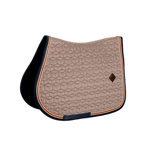 Saddle pad on a white background