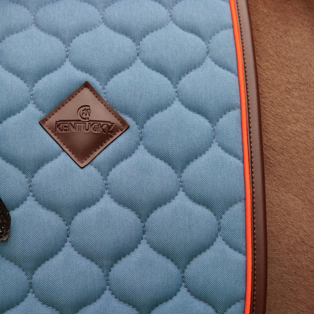 Saddle Pad Onion Quilt Neon Leather Dressage | Kentucky Horsewear | Comfort — Image 2