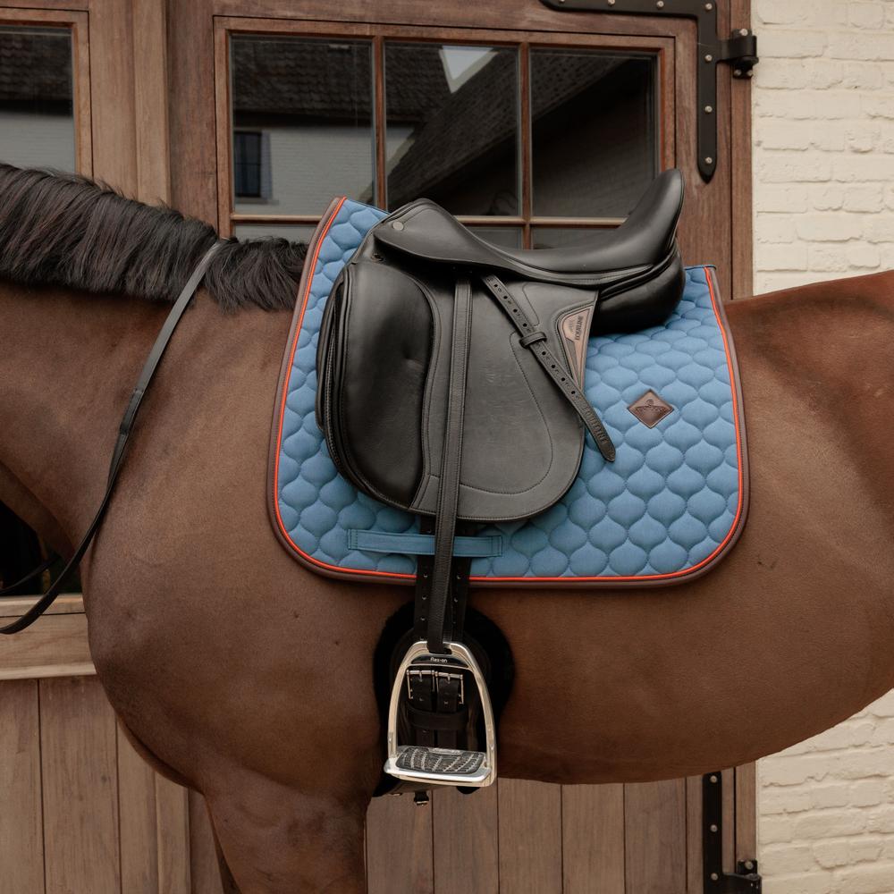 Saddle Pad Onion Quilt Neon Leather Dressage | Kentucky Horsewear | Comfort — Image 4