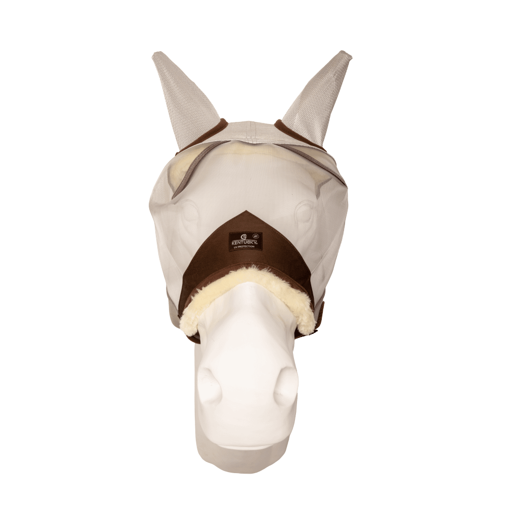 Fly Mask Skin Friendly with ears | Kentucky Horsewear | Comfort — Image 2