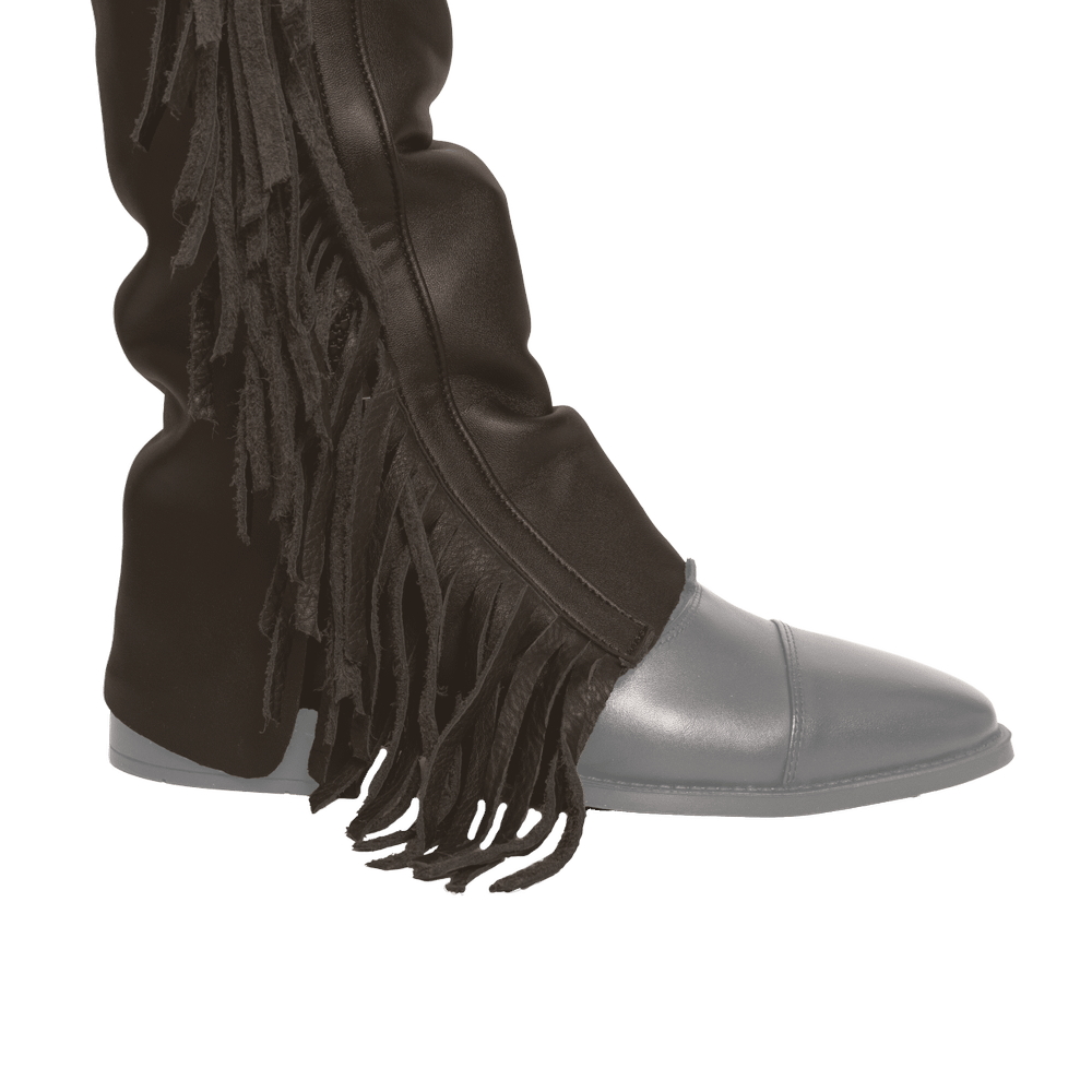 Long Artificial Leather Chaps With Fringes | Dy'on | Unique selling points cannot be determined due to insufficient product attribute details. — Image 5