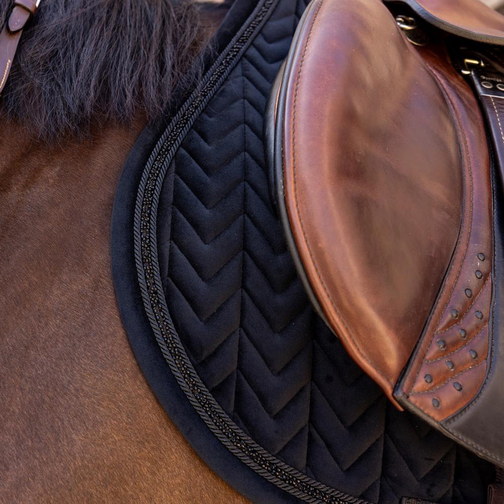 Saddle Pad Velvet Mini Pearls Jumping | Kentucky Horsewear | velvet — Image 15