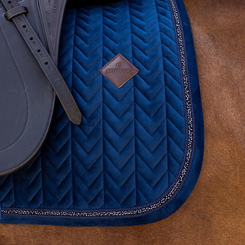 Saddle Pad Velvet Mini Pearls Dressage | Kentucky Horsewear | velvet — Image 5