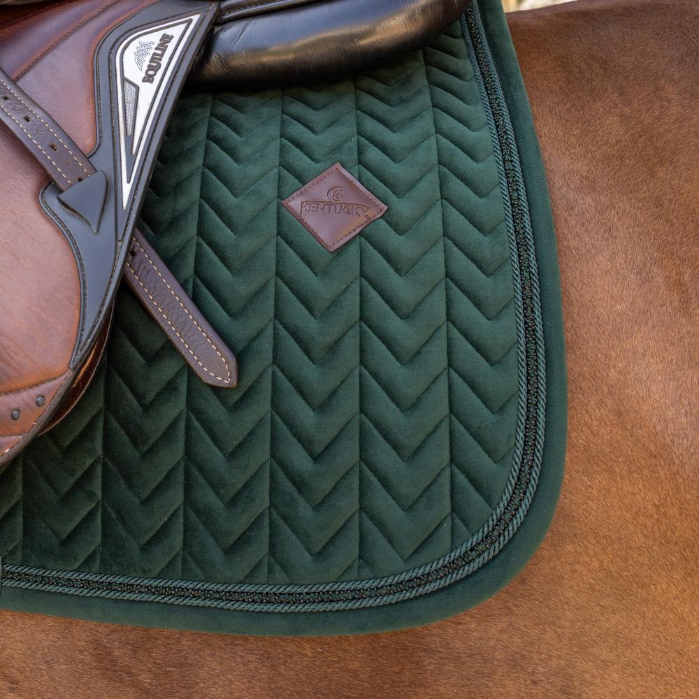 Saddle Pad Velvet Mini Pearls Jumping | Kentucky Horsewear | velvet — Image 4