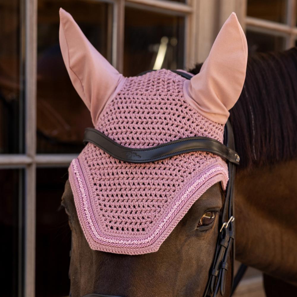 Fly Veil Wellington Velvet Mini Pearls | Kentucky Horsewear | luxurious — Image 14