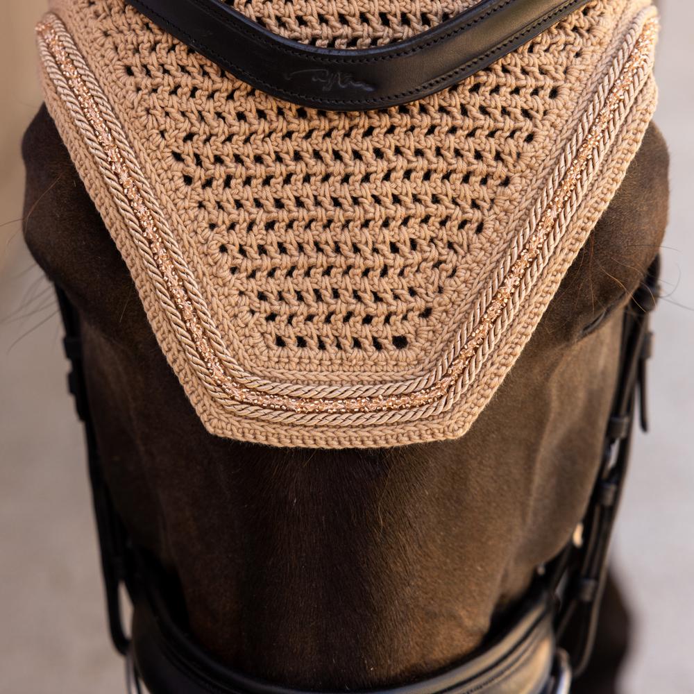 Fly Veil Wellington Velvet Mini Pearls | Kentucky Horsewear | luxurious — Image 16