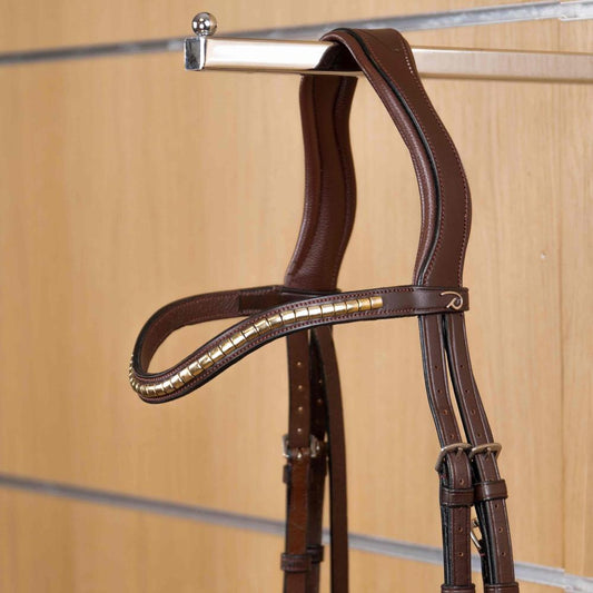Brass Clincher Straight Browband | Dy'on | elegantdesign