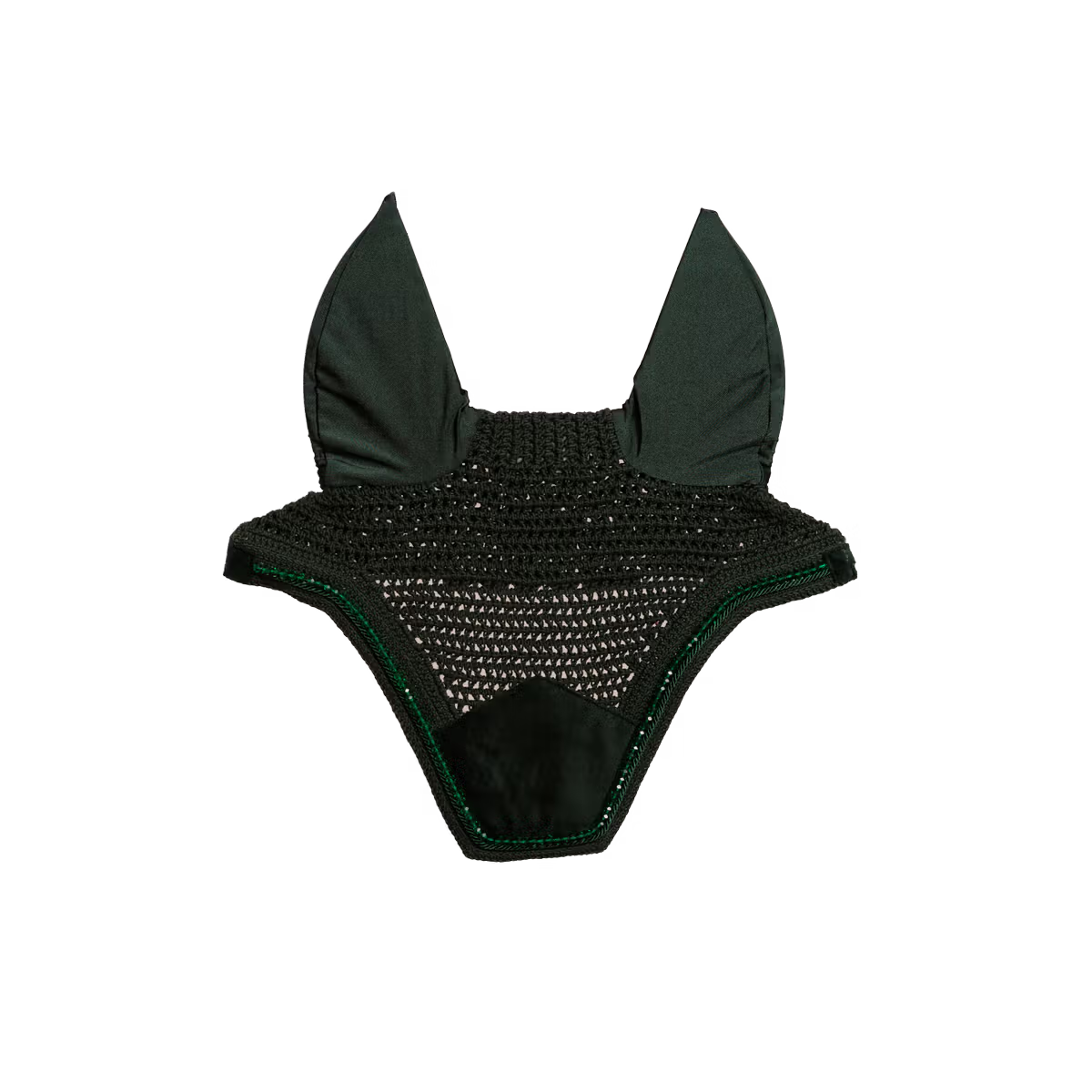 Kentucky Fly Veil Wellington Velvet Pearls Pine Green