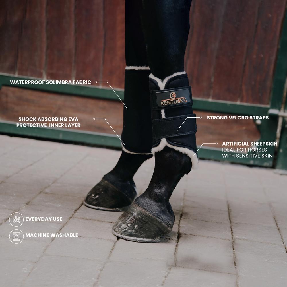 Brushing Boots Solimbra Front | Kentucky Horsewear | Durable — Image 3