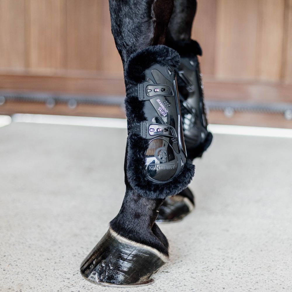 Vegan Sheepskin Tendon Boots Bamboo Elastic | Kentucky Horsewear | Eco-friendly — Image 11
