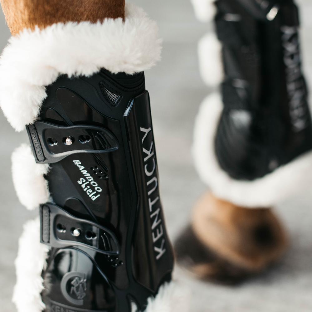 Vegan Sheepskin Tendon Boots Bamboo Elastic | Kentucky Horsewear | Eco-friendly — Image 9