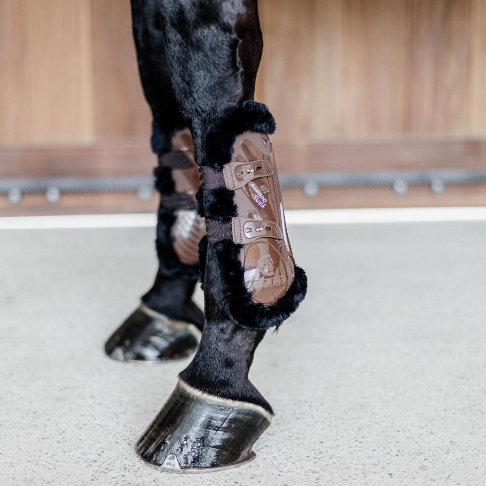 Vegan Sheepskin Tendon Boots Bamboo Elastic | Kentucky Horsewear | Eco-friendly — Image 4